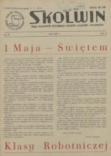 Skolwin : pismo pracowników Szczecińskich Zakładów Celulozowo-Papierniczych. R.3, 1957 nr 25