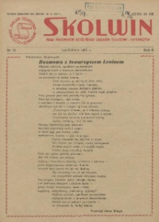 Skolwin : pismo pracowników Szczecińskich Zakładów Celulozowo-Papierniczych. R.3, 1957 nr 31