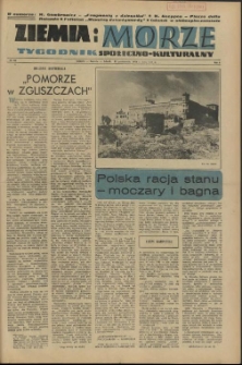 Ziemia i Morze : tygodnik społeczno-kulturalny. R.1, 1956 nr 22