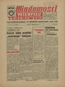 Wiadomości Przemysłu Terenowego : organ rad zakładowych przedsiębiorstw przemysłu terenowego woj. szczecińskiego. 1956 nr 19
