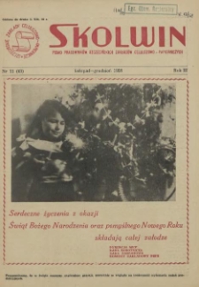 Skolwin : pismo pracowników Szczecińskich Zakładów Celulozowo-Papierniczych. R.3, 1958 nr 11