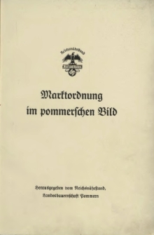 Marktordnung im pommerschen Bild