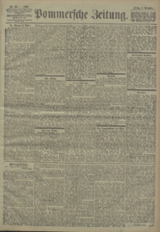 Pommersche Zeitung : organ für Politik und Provinzial-Interessen. 1900 Nr. 263