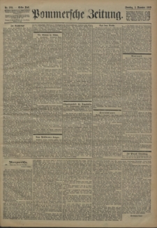 Pommersche Zeitung : organ für Politik und Provinzial-Interessen. 1900 Nr. 282 Blatt 1