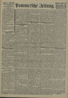 Pommersche Zeitung : organ für Politik und Provinzial-Interessen. 1900 Nr. 294 Blatt 1