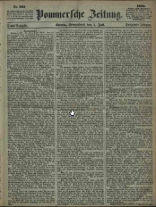 Pommersche Zeitung : organ für Politik und Provinzial-Interessen. 1865 Nr. 301