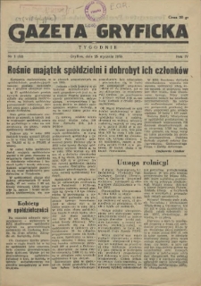 Gazeta Gryficka. R.4, 1955 nr 1