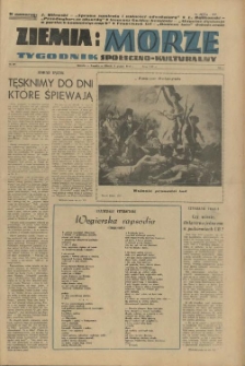 Ziemia i Morze : tygodnik społeczno-kulturalny. R.1, 1956 nr 29