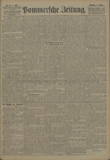 Pommersche Zeitung : organ für Politik und Provinzial-Interessen. 1905 Nr. 32