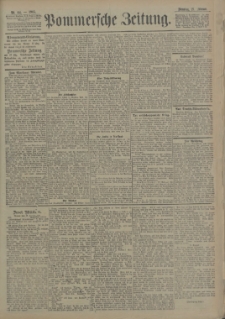 Pommersche Zeitung : organ für Politik und Provinzial-Interessen. 1905 Nr. 49 Blatt 1