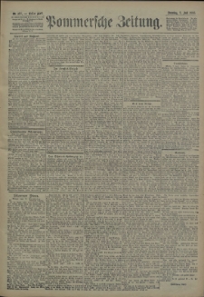 Pommersche Zeitung : organ für Politik und Provinzial-Interessen. 1906 Nr. 160