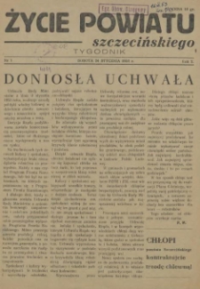 Życie Powiatu Szczecińskiego. R.2, 1953 nr 1