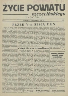 Życie Powiatu Szczecińskiego. R.1, 1952 nr 2