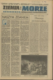 Ziemia i Morze : tygodnik społeczno-kulturalny. R.1, 1956 nr 30