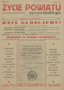 Życie Powiatu Szczecińskiego. R.1, 1952 nr 8