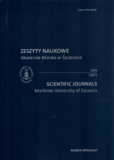 Zeszyty Naukowe. Akademia Morska w Szczecinie. 2008, 15(87)