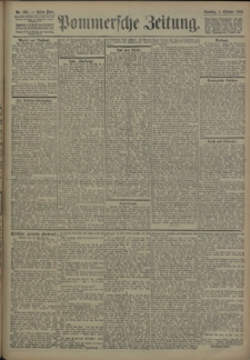 Pommersche Zeitung : organ für Politik und Provinzial-Interessen. 1906 Nr. 240
