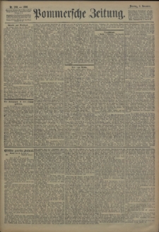 Pommersche Zeitung : organ für Politik und Provinzial-Interessen. 1906 Nr. 265 Blatt 1