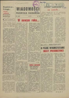 Wiadomości Przemysłu Terenowego : organ rad zakładowych przedsiębiorstw przemysłu terenowego woj. szczecińskiego. 1961 nr 1
