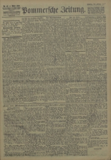 Pommersche Zeitung : organ für Politik und Provinzial-Interessen. 1907 Nr. 50