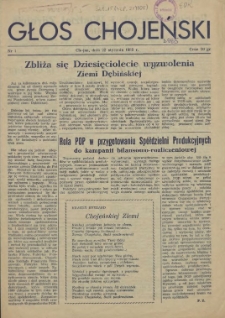 Głos Chojeński. 1955 nr 1