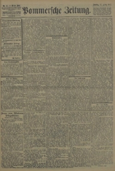 Pommersche Zeitung : organ für Politik und Provinzial-Interessen. 1907 Nr. 110 Blatt 1