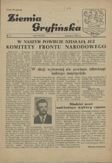 Ziemia Gryfińska. 1952 nr 2