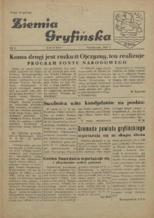 Ziemia Gryfińska. 1952 nr 4