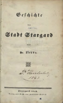 Geschichte der Stadt Stargard