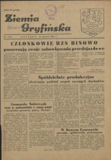 Ziemia Gryfińska. 1954 nr 1