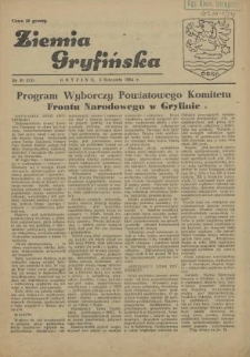 Ziemia Gryfińska. 1954 nr 10