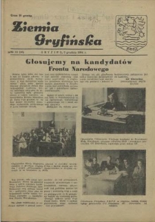 Ziemia Gryfińska. 1954 nr 12