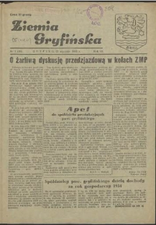 Ziemia Gryfińska. R.3, 1955 nr 1