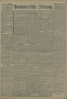 Pommersche Zeitung : organ für Politik und Provinzial-Interessen. 1905 Nr. 67 Blatt 1