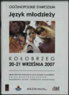 Ogólnopolskie sympozjum - język młodzieży