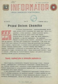 Informator : organ Samorządu Robotniczego. R.3/4, 1974 nr 12