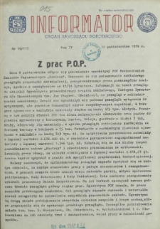 Informator : organ Samorządu Robotniczego. R.3/4, 1974 nr 19