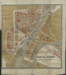 Plan von Stettin
