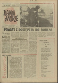 Ziemia i Morze : tygodnik społeczno-kulturalny. R.2, 1957 nr 9