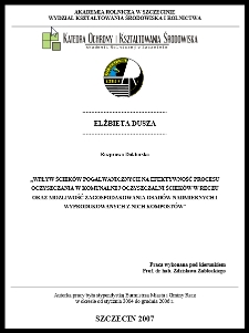 Wpływ ścieków pogalwanicznych na efektywność procesu oczyszczania w komunalnej oczyszczalni ścieków w Reczu oraz możliwość zagospodarowania osadów nadmiernych i wyprodukowanych z nich kompostów