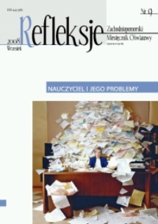 Refleksje : zachodniopomorski miesięcznik oświatowy. 2008 nr 9