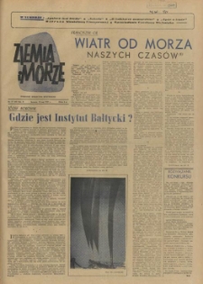 Ziemia i Morze : tygodnik społeczno-kulturalny. R.2, 1957 nr 17
