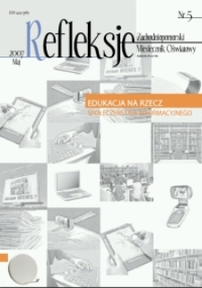 Refleksje : zachodniopomorski miesięcznik oświatowy. 2007 nr 5