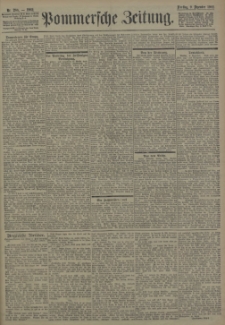 Pommersche Zeitung : organ für Politik und Provinzial-Interessen. 1902 Nr. 299 Blatt 1