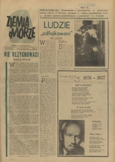 Ziemia i Morze : tygodnik społeczno-kulturalny. R.2, 1957 nr 20