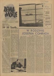 Ziemia i Morze : tygodnik społeczno-kulturalny. R.2, 1957 nr 22
