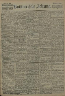 Pommersche Zeitung : organ für Politik und Provinzial-Interessen. 1908 Nr. 35