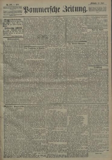 Pommersche Zeitung : organ für Politik und Provinzial-Interessen. 1908 Nr. 106