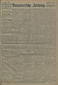 Pommersche Zeitung : organ für Politik und Provinzial-Interessen. 1908 Nr. 127 Blatt 2