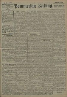 Pommersche Zeitung : organ für Politik und Provinzial-Interessen. 1908 Nr. 141